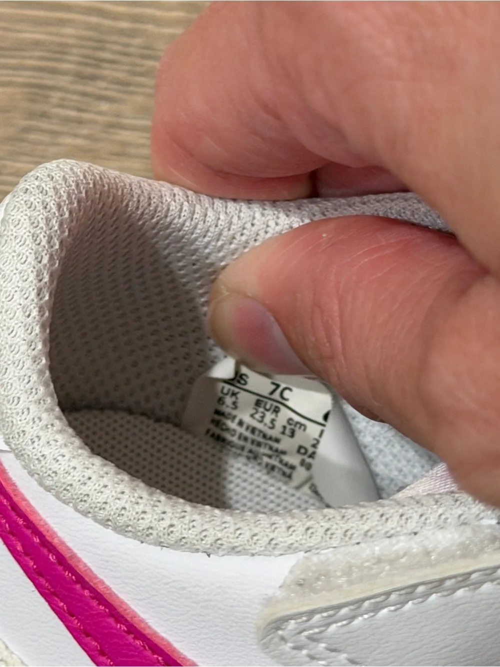 Nike court legacy sneakers pink & white toddler girls 7c
